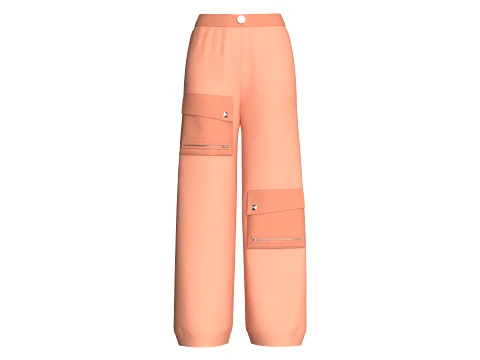 Girls 7 Styles Pant - Bundle Pack 3D Model