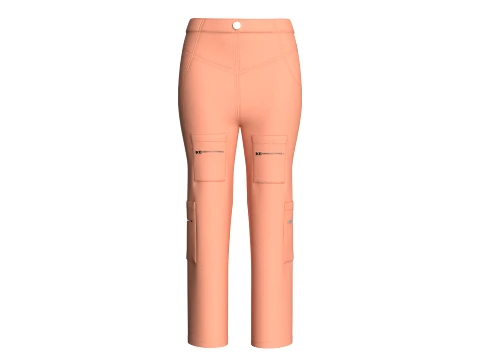 Girls 7 Styles Pant - Bundle Pack 3D Model