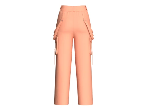 Girls 7 Styles Pant - Bundle Pack 3D Model