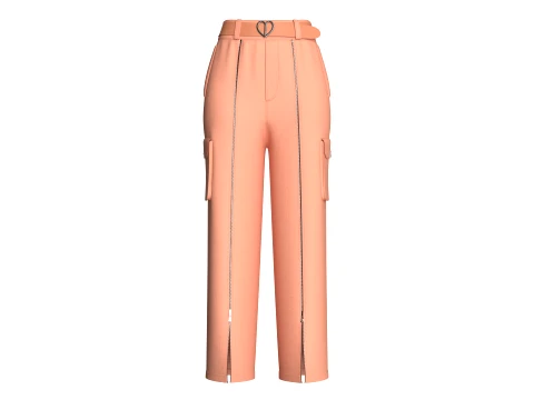 Girls 7 Styles Pant - Bundle Pack 3D Model