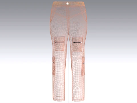 Girls 7 Styles Pant - Bundle Pack 3D Model