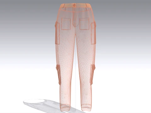 Girls 7 Styles Pant - Bundle Pack 3D Model
