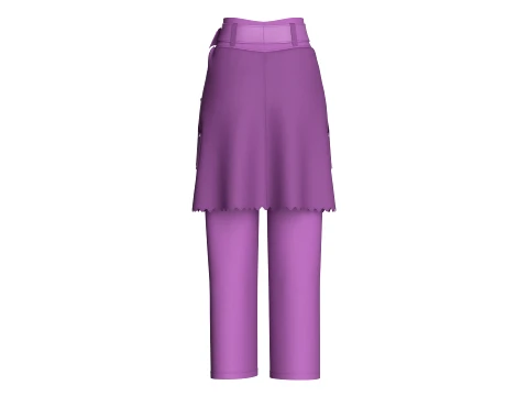 Girls 9 Styles Pant - Bundle Pack 3D Model