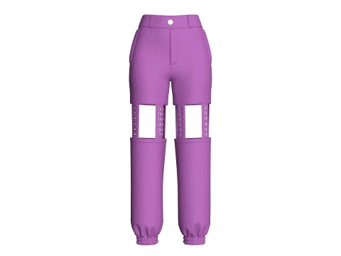 Girls 9 Styles Pant - Bundle Pack 3D Model