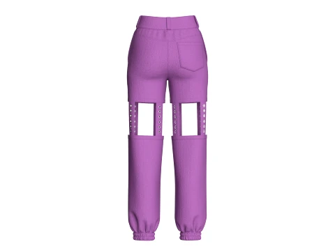 Girls 9 Styles Pant - Bundle Pack 3D Model