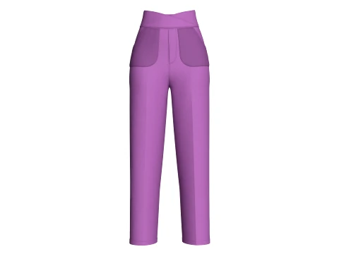 Girls 9 Styles Pant - Bundle Pack 3D Model