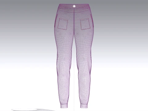 Girls 9 Styles Pant - Bundle Pack 3D Model