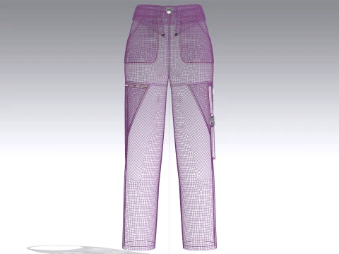 Girls 9 Styles Pant - Bundle Pack 3D Model