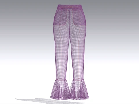 Girls 9 Styles Pant - Bundle Pack 3D Model