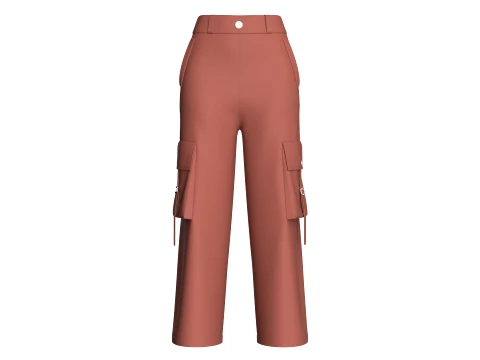 Girls 12 Styles Pant - Bundle Pack 3D Model