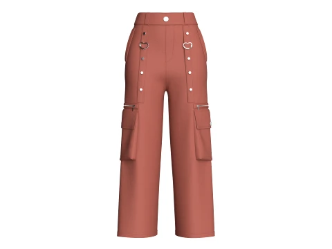 Girls 12 Styles Pant - Bundle Pack 3D Model