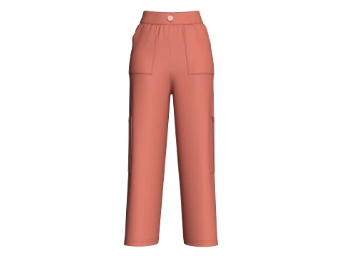 Girls 12 Styles Pant - Bundle Pack 3D Model