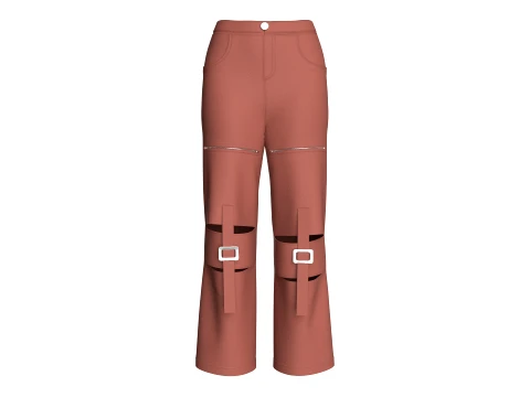 Girls 12 Styles Pant - Bundle Pack 3D Model