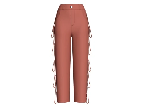 Girls 12 Styles Pant - Bundle Pack 3D Model