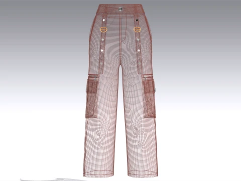 Girls 12 Styles Pant - Bundle Pack 3D Model