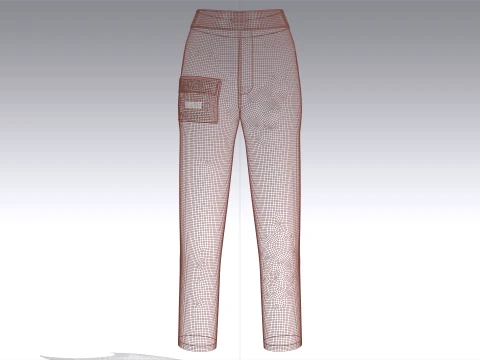 Girls 12 Styles Pant - Bundle Pack 3D Model