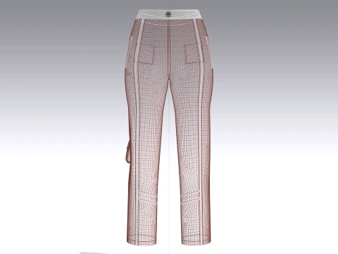 Girls 12 Styles Pant - Bundle Pack 3D Model