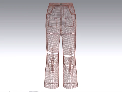 Girls 12 Styles Pant - Bundle Pack 3D Model