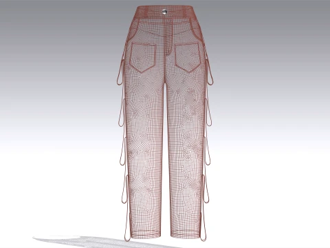 Girls 12 Styles Pant - Bundle Pack 3D Model