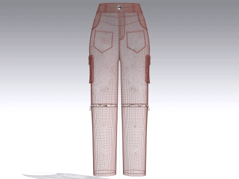 Girls 12 Styles Pant - Bundle Pack 3D Model