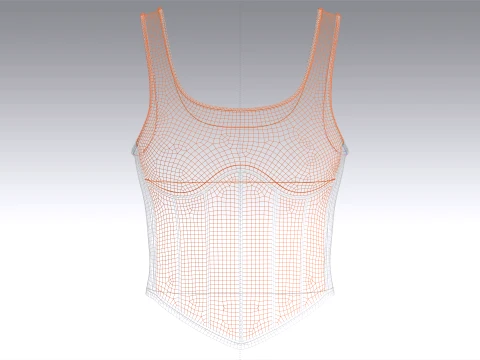 Girls 8 Styles Top - Bundle Pack 3D Model