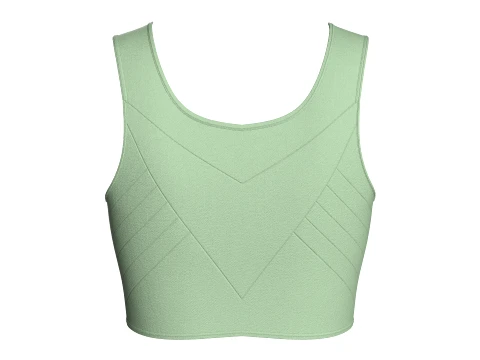 Girls Sage Crop Bralette Top 3D Model