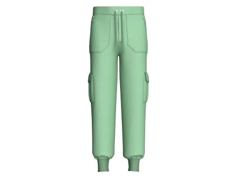 Men Cargo Pockets Jogger 3D Modell