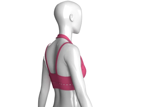 Girls Halter Sports Bra 3D Model