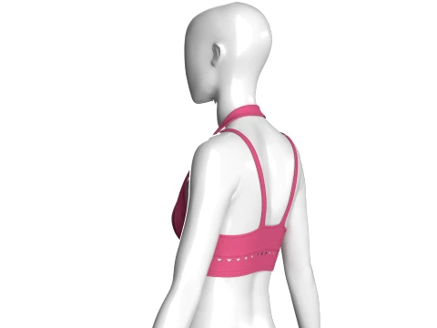 Girls Halter Sports Bra 3D Model