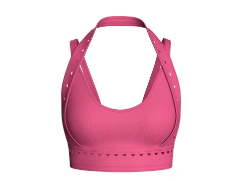 Girls Halter Sports Bra 3D Model