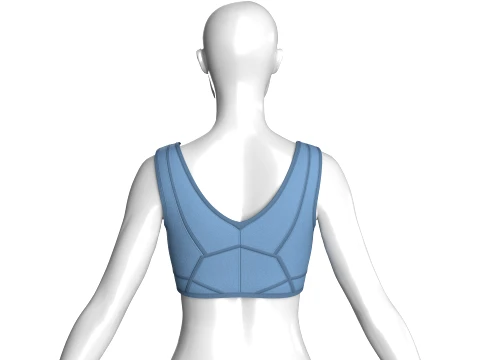 Girls Sports Bralette Top 3D Model