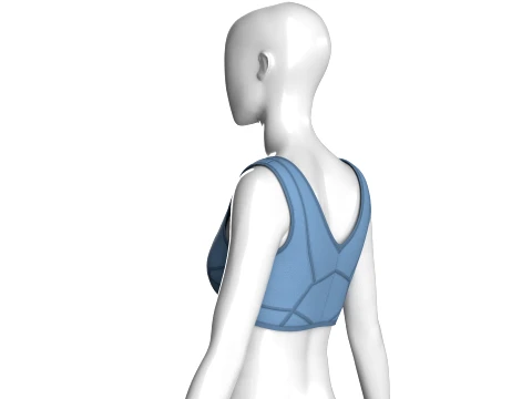 Girls Sports Bralette Top 3D Model