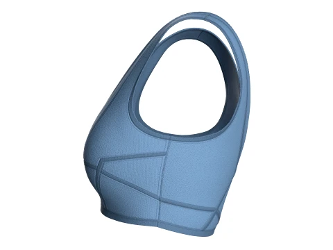 Girls Sports Bralette Top 3D Model