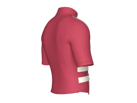 Men Tactical Cycling Jersey With Zip Pocket 3D Model