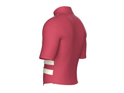 Men Tactical Cycling Jersey With Zip Pocket 3D Model
