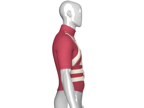 Men Tactical Cycling Jersey With Zip Pocket 3D Model
