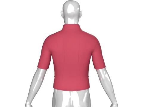 Men Tactical Cycling Jersey With Zip Pocket 3D Model