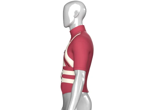 Men Tactical Cycling Jersey With Zip Pocket 3D Model