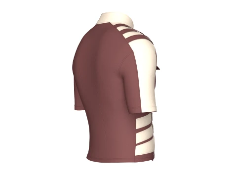 Men Tactical Half-Zip Cycling Jersey 3D Model