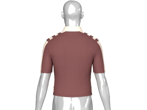 Men Tactical Half-Zip Cycling Jersey 3D Model