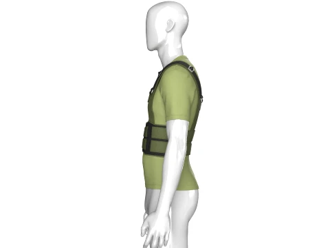 Men T-Shirt With Tactical Chest Rig 3D Model