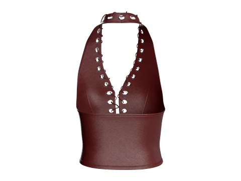 Girls Halter Top With Front Lace-Up Eyelets 3D Model