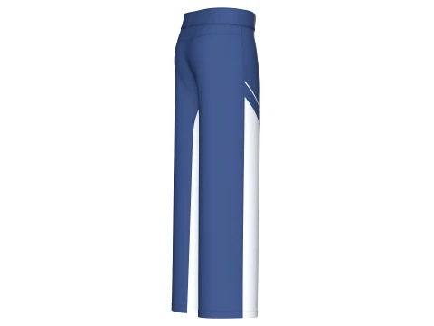 Men Color Block Wide-Leg Sweatpants 3D Model