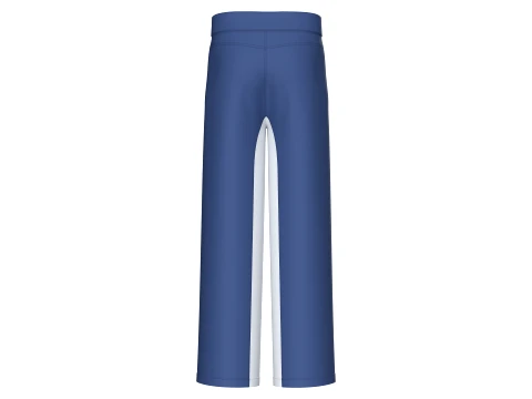 Men Color Block Wide-Leg Sweatpants 3D Model
