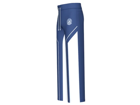 Men Color Block Wide-Leg Sweatpants 3D Model