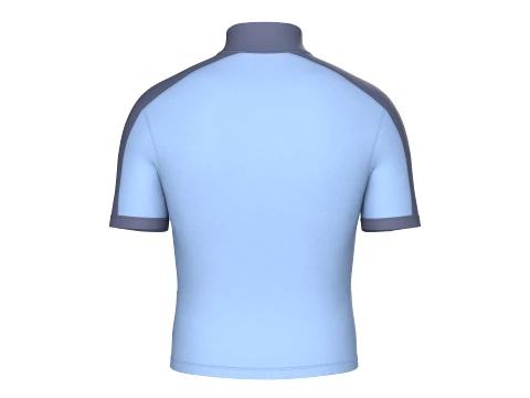 Men Cycling Jersey With Patch 3D Model