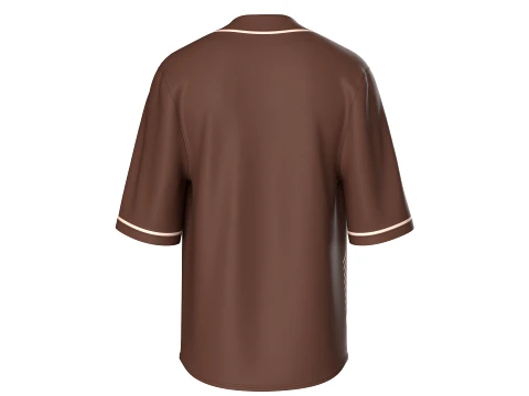 Men Short-Sleeve Kimono Shirt 3D Model