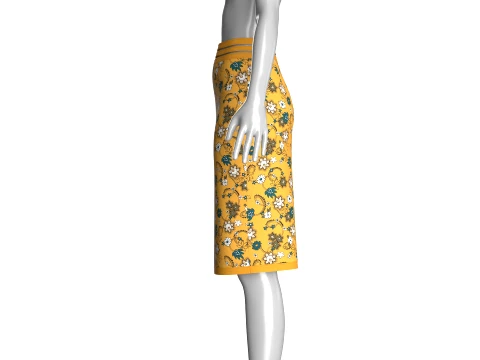 Girls Crop Top With Oval Bust Plates 3D Model