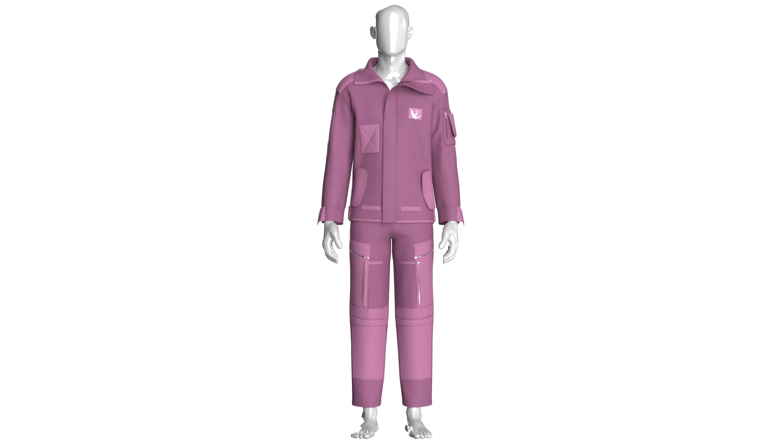 Men Tactical Jacket With Cargo Pant-Outfit 3D Model .c4d .max .obj .3ds .fbx .stl .blend 