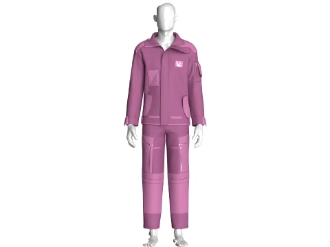 Men Tactical Jacket With Cargo Pant-Outfit 3D 模型